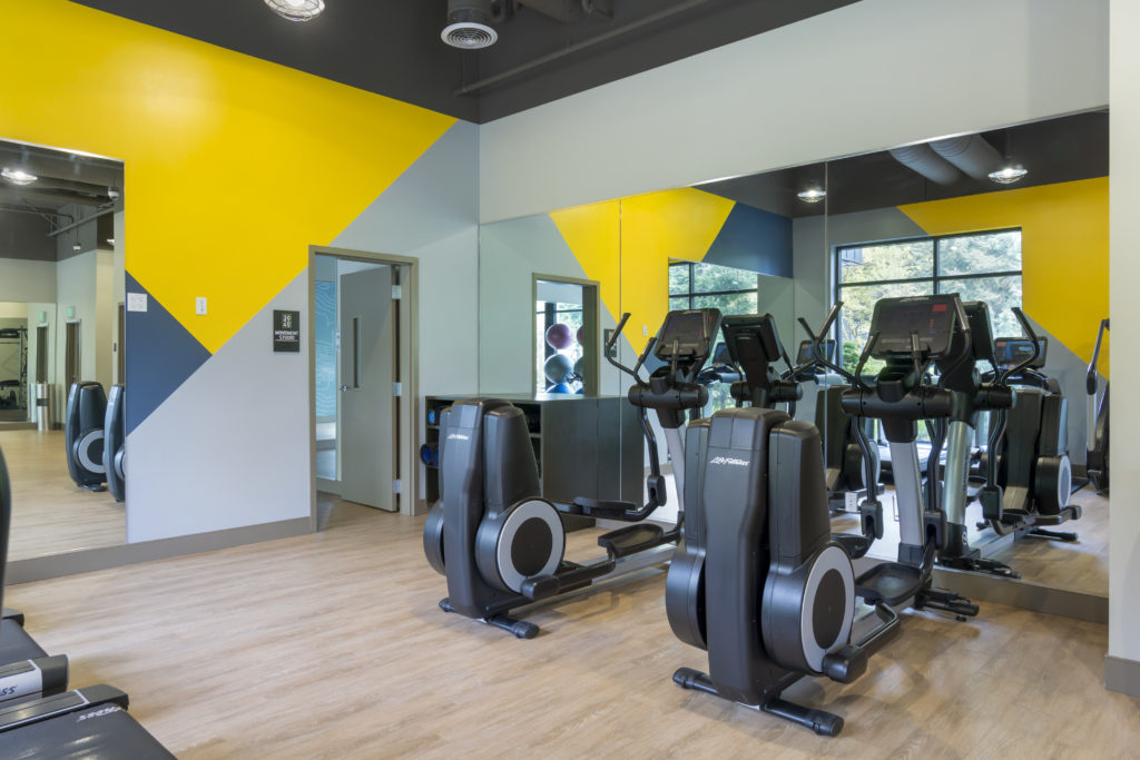 fitness center with equipment